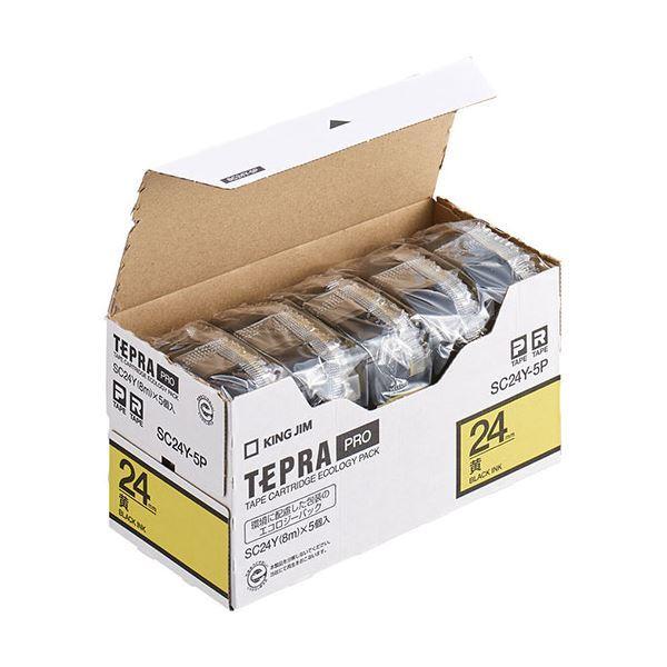 �L���O�W��(KING JIM) �e�v��PRO�e�[�v�G�R�p�b�N 24mm �� 5�� SC24Y-5P