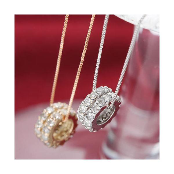 K18WG 0.3ct�_�C�������h�G�^�j�e�B�y���_���g �z���C�g�S�[���h