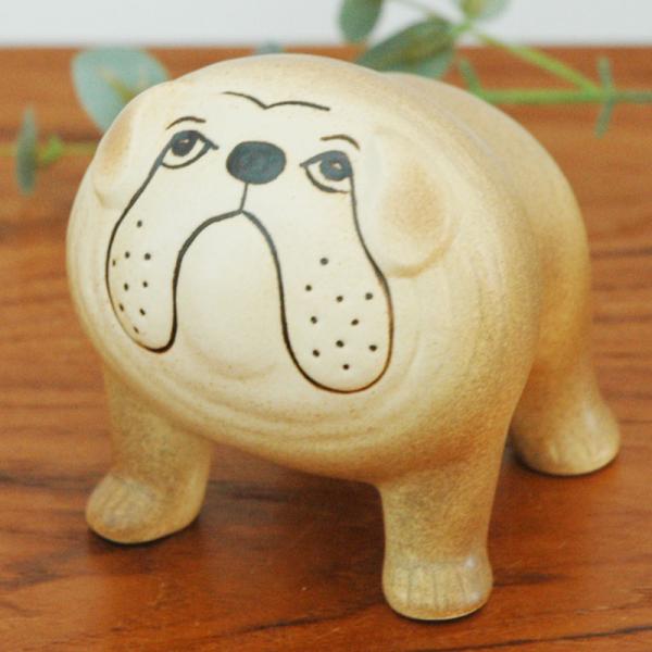 Lisa Larson リサ ラーソン Bulldog ブルドッグ ブラウン ミディアムサイズ オブジェ 北欧オブジェ 置物 Ob 0026 Bulldog Little By Little 通販 Yahoo ショッピング