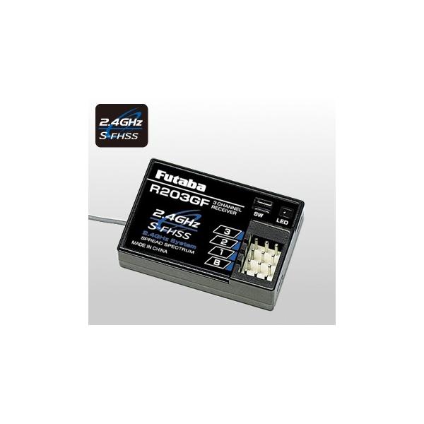FUTABA R203GF 3ch-2.4Ghz S-FHSSpnpV[o[i3PV/3PRKAWj00107342-3 otdqH t^o