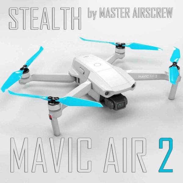 MA DJI Mavic Air 2�p STEALTH�A�b�v�O���[�h�E�v���y��  7.4x3.9  (�u���[�j4�{�Z�b�g MA.MA27439FL4�y���[���։z