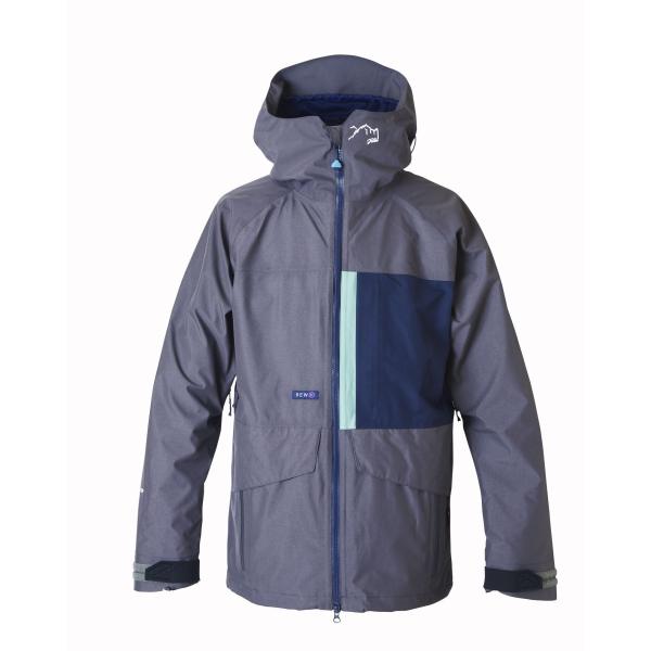 REW TRITON BASIC JKT [GORE-TEX 2L ] CHARCOAL x GREEN GRAY x P-NAVY