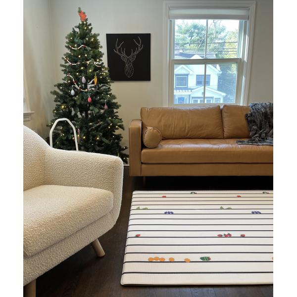 World of Eric Carle X Little Bot Baby Play Mat (Ofie mat, Caterpillar Pop + Zen line) ���i�摜3