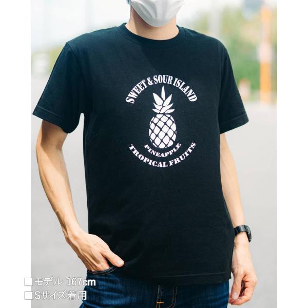 OKINAWA〜オリジナルTシャツ【PINEAPPLE】パイン パイナップル BLACK