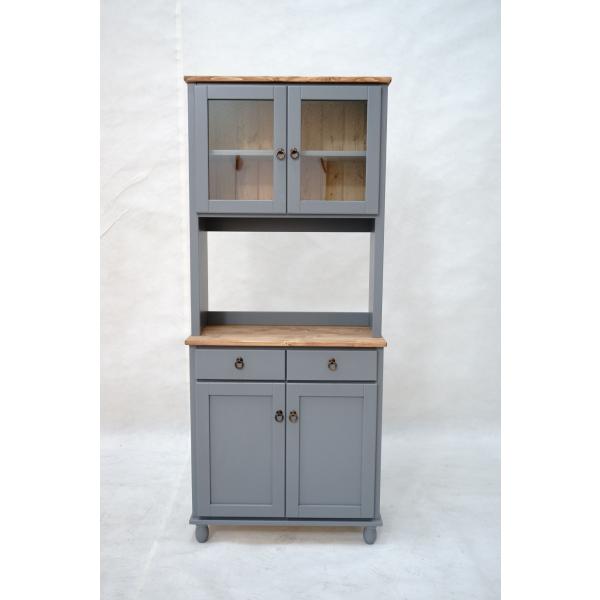 フレンチカントリー家具 食器棚 カップボード 幅78 : forest shop