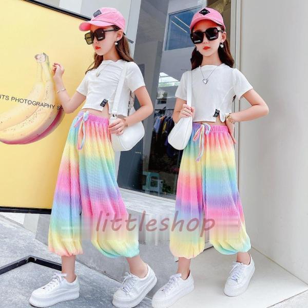 ダンス服装 体操服 JAZZ DANCE tシャツ スウェット キッズチアリーダー hiphop ヒップホップ 女の子 ステージ衣装 ダンスウェア 子供 応援団 運動会 甲子園 チアガール衣装 舞台演出服　おしゃれ　ストリート系　B系　K-...