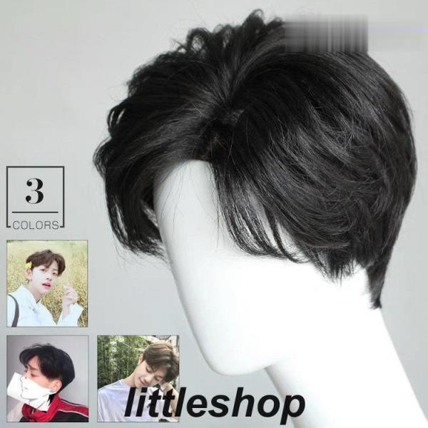 【品名】：メンズウィッグ【カラー 】：全3色【頭周り】：52-58CM【素材】：耐熱性ファイバー【産地】：中国*アジャスターでサイズを調整できます。検索ワード：ウィッグ ロング ショート　フルウィッグ 部分ウィッグ　つけ毛　グラデーション ...