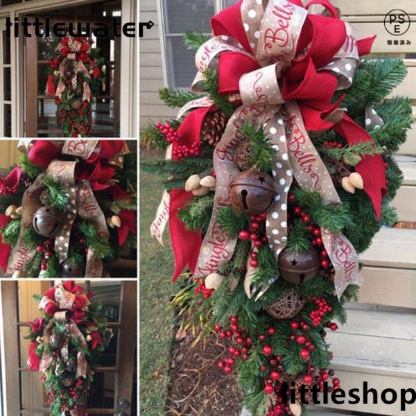 商品説明 華やかなリースは眺めるだけでクリスマス気分を演出してくれます。クリスマスリースには、魔よけと、豊作をお願うという意味があると言われています。ご自宅の玄関用、ドア、窓リースに、季節のデコレーションに、パーティの飾りに、素敵な屋外や室...