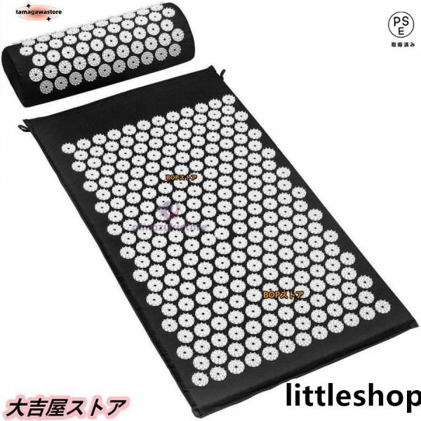 指圧スパイクマットヨガシャクティマットマッサージリラクゼーションを逃がし痛み鍼マットと枕 指圧マットと枕のセット グレー 背中/首 サポート 筋肉をリラック注意事項:65*41枕:38*15*10です