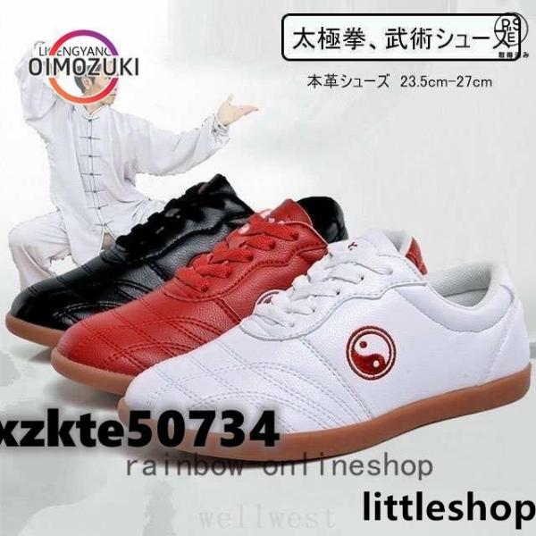 太極拳シューズカンフーシューズ革太極拳用シューズ功夫靴太極拳靴武術拳法トレーニングシューズ男女兼用全店2点