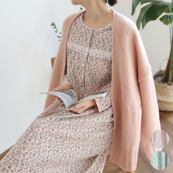 綿100 前開きデザイン 花柄 授乳服 ワンピース Unipymes Com