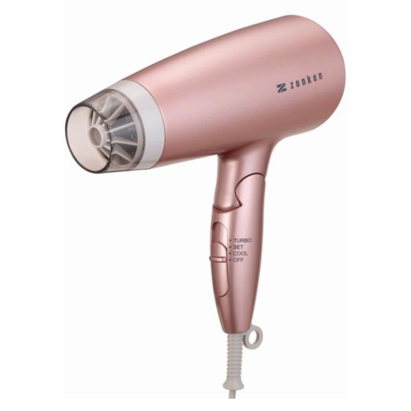 ゼンケン 電磁波低減 ヘアケアドライヤー ZD-750P ドライヤー ピンク 電磁波カット 低電磁波 大風量 低温風 遠赤外線 速乾 ヘアケア マイナスイオン Zenken
