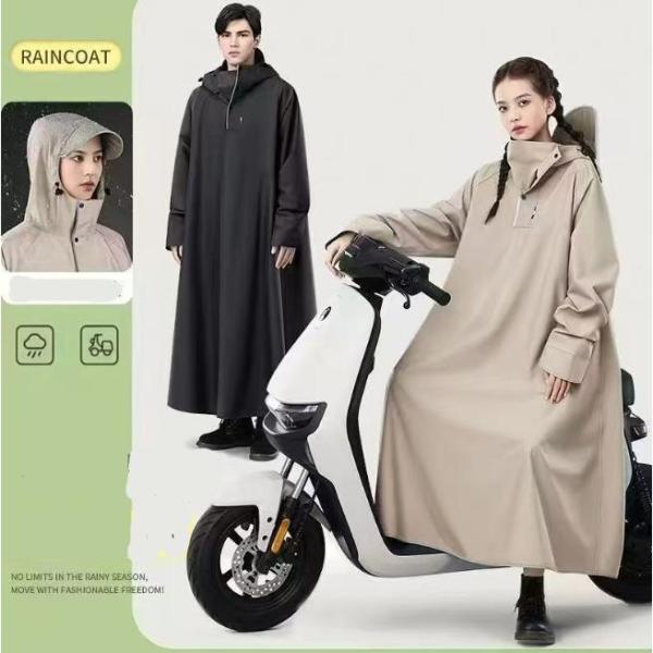 レインコート 自転車用 バイク ポンチョ レディース メンズカッパ ロング丈 バイク 雨具 反射テープ おしゃれ 厚手 軽量