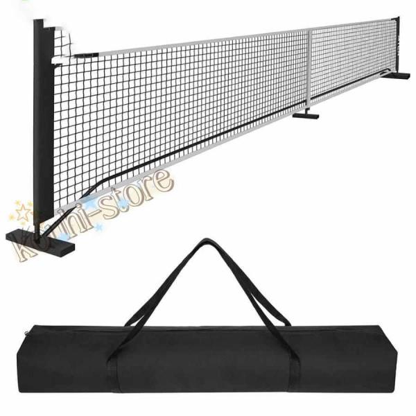 ピックルボールネット 標準サイズのピックルボール ネットの長さ 670cm/22FT ポータブルピックルボールネット 防水、日焼け防止、組み立てが簡単、収納バッグ付