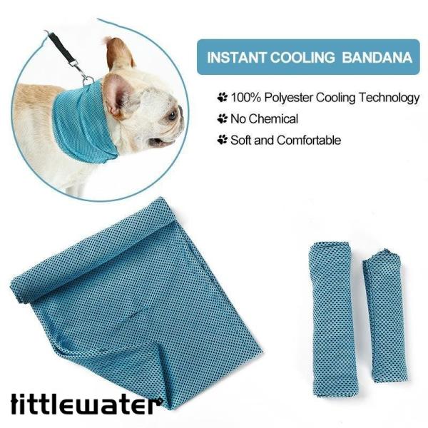 【商品名】 ネッククーラー 犬 ペット用 接触冷感 夏用 クールネック ネックカバー タオル ネックガード クールスカーフ ネックバンド バンダナ 冷感 ひんやり 冷却 涼しい cool 熱中症対策 暑さ対策 小型犬 中型犬 大型犬 おしゃ...