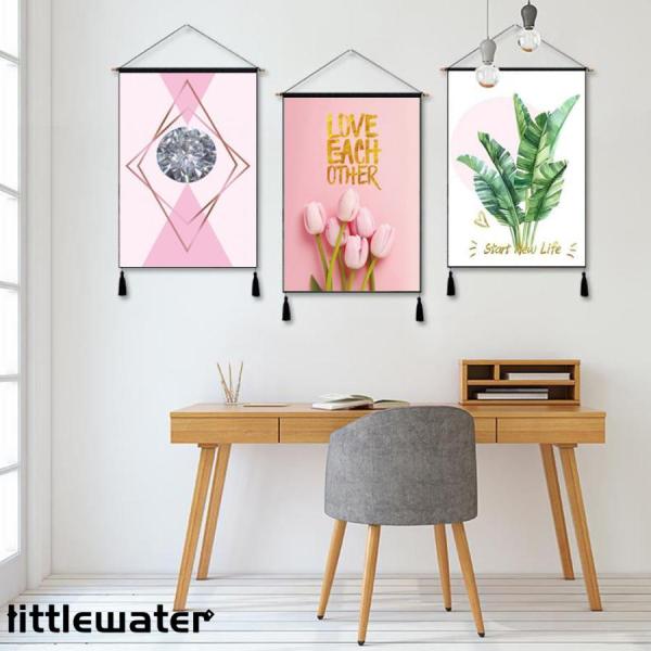 タペストリー　デザインタペストリー　壁掛けポスター　インテリア 壁 北欧 春 カフェ 韓国 大きい 目隠し 植物 おしゃれ  緑 グリーン　新築祝い　かわいい おしゃれ  ３枚セット