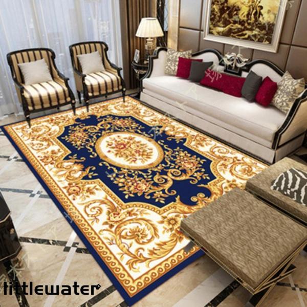 ◆全体の厚さは約6mmです。 ◆材質：（表）ポリエステル ／ 裏面：不織布(滑り止め加工)  上品で優美に、そして、華やかな、上品で豪華、エレガントタイプのペルシャデザインです。 お部屋を華やかに彩りますので、トレンドのヴィンテージ系から西...