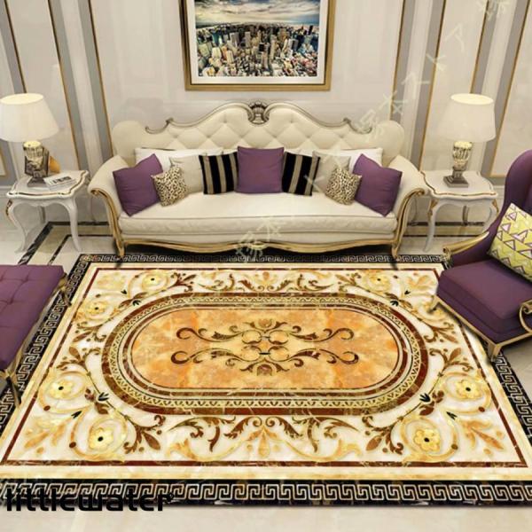 ◆全体の厚さは約6mmです。 ◆材質：（表）ポリエステル ／ 裏面：不織布(滑り止め加工)  上品で優美に、そして、華やかな、上品で豪華、エレガントタイプのペルシャデザインです。 お部屋を華やかに彩りますので、トレンドのヴィンテージ系から西...