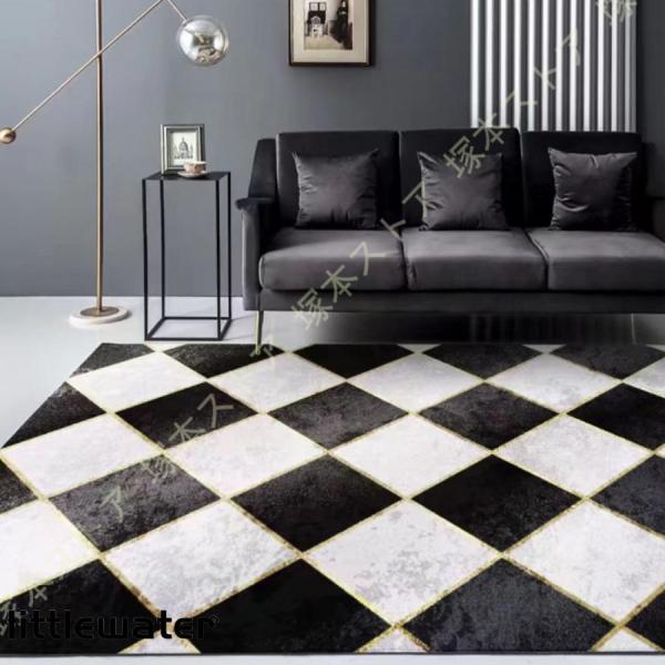 ◆全体の厚み約：6mm☆☆軽量・コンパクト・滑り止め加工・抗菌・防ダ二・抗菌・防臭・折り畳み可能・床暖・ホットカーペットOK・洗える・手洗い可・洗濯機可  ☆スタイリッシュでモダン♪ ポップで可愛い♪：☆色彩豊かに抽象柄が優雅に描かれている...