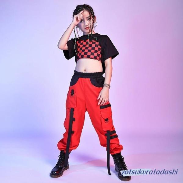 ダンス服装 体操服 JAZZ DANCE tシャツ スウェット キッズチアリーダー hiphop ヒップホップ 女の子 ステージ衣装 ダンスウェア 子供 応援団 運動会 甲子園 チアガール衣装 舞台演出服　おしゃれ　ストリート系　B系　K-...
