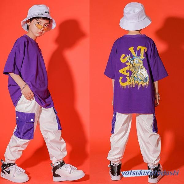 ダンス服装 体操服 JAZZ DANCE tシャツ スウェット キッズチアリーダー hiphop ヒップホップ 女の子 ステージ衣装 ダンスウェア 子供 応援団 運動会 甲子園 チアガール衣装 舞台演出服　おしゃれ　ストリート系　B系　K-...