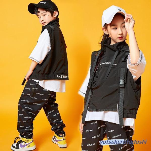 ダンス服装 体操服 JAZZ DANCE tシャツ スウェット キッズチアリーダー hiphop ヒップホップ 女の子 ステージ衣装 ダンスウェア 子供 応援団 運動会 甲子園 チアガール衣装 舞台演出服　おしゃれ　ストリート系　B系　K-...