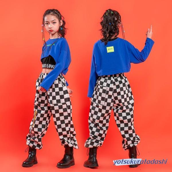 ダンス服装 体操服 JAZZ DANCE tシャツ スウェット キッズチアリーダー hiphop ヒップホップ 女の子 ステージ衣装 ダンスウェア 子供 応援団 運動会 甲子園 チアガール衣装 舞台演出服　おしゃれ　ストリート系　B系　K-...