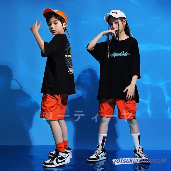 ダンス服装 体操服 JAZZ DANCE tシャツ スウェット キッズチアリーダー hiphop ヒップホップ 女の子 ステージ衣装 ダンスウェア 子供 応援団 運動会 甲子園 チアガール衣装 舞台演出服　おしゃれ　ストリート系　B系　K-...