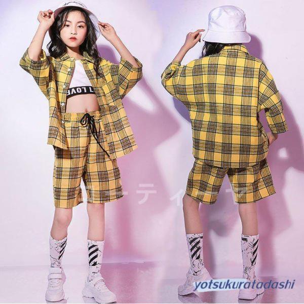ダンス服装 体操服 JAZZ DANCE tシャツ スウェット キッズチアリーダー hiphop ヒップホップ 女の子 ステージ衣装 ダンスウェア 子供 応援団 運動会 甲子園 チアガール衣装 舞台演出服　おしゃれ　ストリート系　B系　K-...