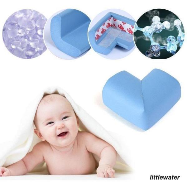 ソフトなＬ字型コーナークッション10個セットです。机や棚の角に両面テープで簡単取り付け！大切なお子さんやご年配の方のケガ防止に☆【サイズについて】60×35×12mm【素材について】発泡ウレタン