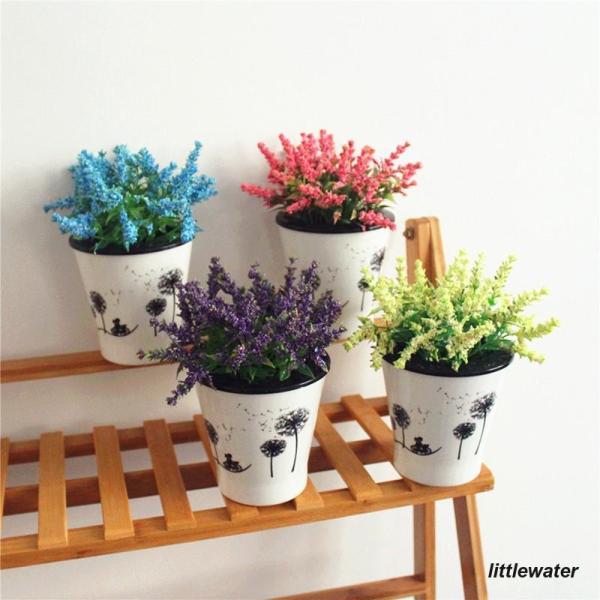 お部屋の中をパッと明るくする、鉢花造花。プレゼントにも最適です！【サイズについて】全高19cm　全径15cm鉢の高さ11cm