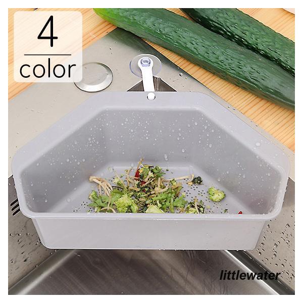 隅に引っ掛けるタイプの三角コーナーです。生ゴミ用にはもちろん、野菜などの水切り用としてもお使いいただけます。【付属品】三角コーナー1個吸盤1個フック2種類 各1個【サイズについて】画像をご参照ください。【素材について】ポリプロピレン【カラー...