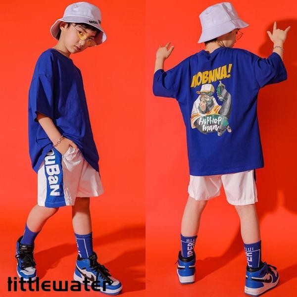 ダンス服装 体操服 JAZZ DANCE tシャツ スウェット キッズチアリーダー hiphop ヒップホップ 女の子 ステージ衣装 ダンスウェア 子供 応援団 運動会 甲子園 チアガール衣装 舞台演出服　おしゃれ　ストリート系　B系　K-...
