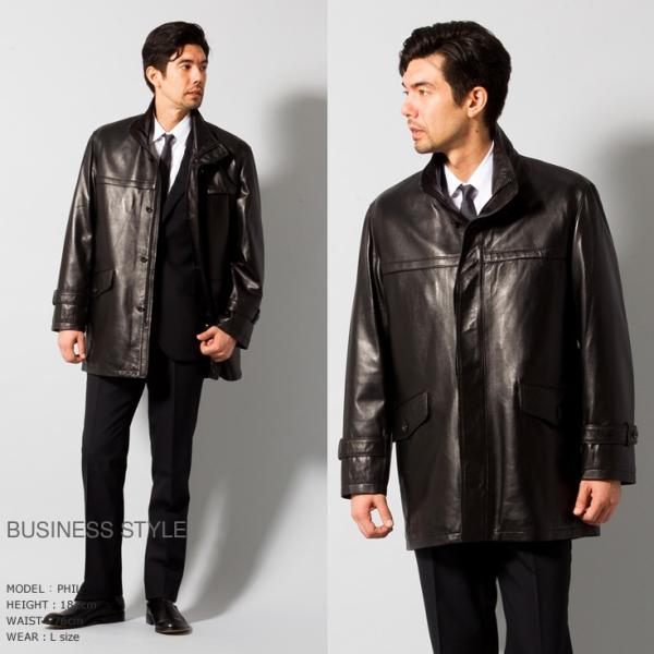 Paris Collection Brand 本革 レザーハーフコート 通勤コート メンズ パリコレクションブランド 6716 レザーコート レザージャケット 本革コート 革ジャン 黒 Buyee Buyee 日本の通販商品 オークションの代理入札 代理購入