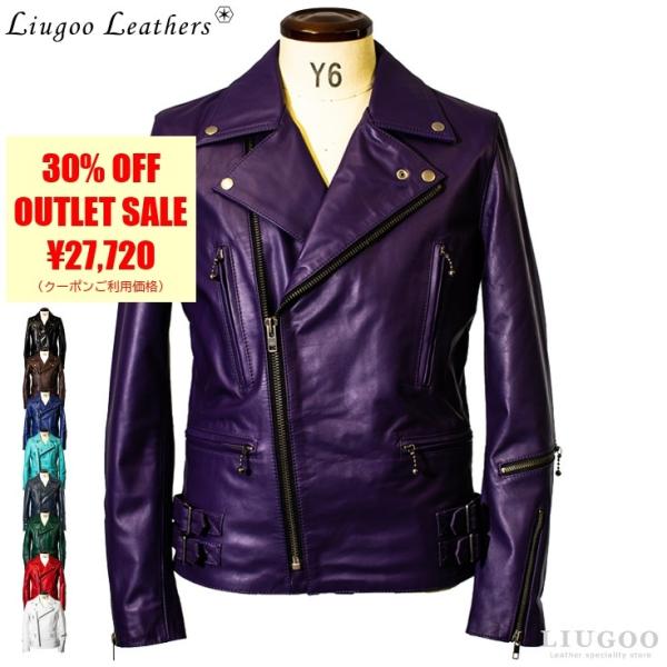 Liugoo PLUS リューグーレザーズ DRY16A ライダース Liugoo Leathers LIUGOO PLUS 本革 ダブルライダースジャケット