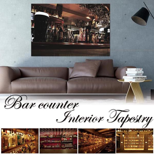 ●飾り付けるだけでお部屋の雰囲気をガラっと変えるバーカウンターデザインのタペストリー●【サイズ】約150×100cm 【素材】ポリエステル ●デザインを変えるだけで雰囲気の違うお部屋に。不要不急の外出自粛・ステイホーム生活の気分転換にいかが...