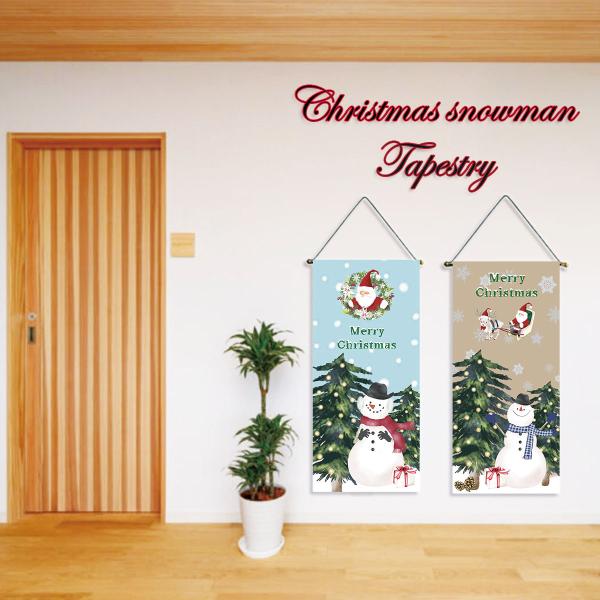 ●場所をとらず、収納もコンパクトな掛け軸タイプのクリスマスをモチーフにした細タペストリーセット●【サイズ】約65cm×約30cm　※詳細は画像参照　【素材】ポリエステル●デザインを変えるだけで雰囲気の違うお部屋に。不要不急の外出自粛・ステイ...