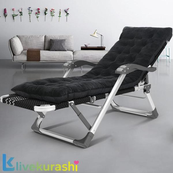 折りたたみ式サンラウンジャー、キャンプベッド、屋外リクライニングチェア、無重力チェア、調節可能なガーデンリクライニングチェア