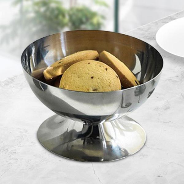 ステンレススチール製アイスクリームカップ デザートサービングカップ パーティー ベビーシャワー KTV 6cm