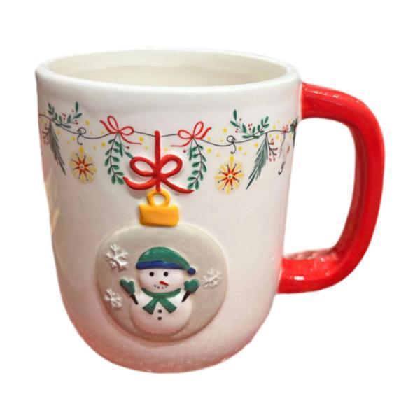 クリスマス スノーマン コーヒーマグ ウォーターカップ 食器 愛らしい ティー モーニングカップ ミルクカップ キッチン レストラン ホリデー カフェ