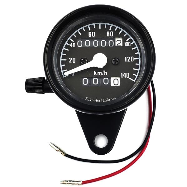 こへ　goods製　スピードメーター　汎用品　新品 楽天市場】バイク用 機械式 LED ミニ スピードメーター 140km/h