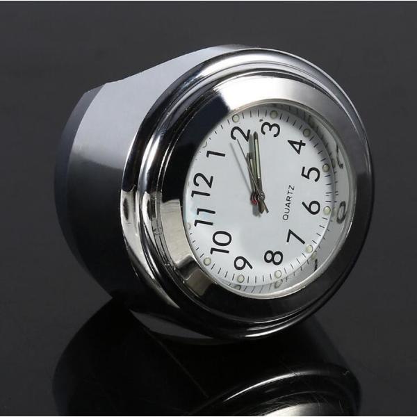 バイク 時計 白文字盤 防水 夜光機能 22mm 25mmハンドル適用 アナログ時計 オートバイ バイクハンドル用 クローム ハンドルバー ダイヤル マウント Buyee Buyee Japanese Proxy Service Buy From Japan Bot Online