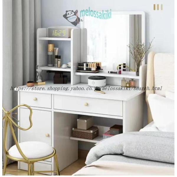 椅子とテーブルセットをご購入の場合は2つの小包を別々に発送しますのでご注意ください。商品情報ドレッサー 白 ナチュラル化粧台 鏡台 LEDライト付きドレッサーテーブルおしゃれ引き出し付き80cm アクセサリー収納母の日★皆様へよりお安くお値...