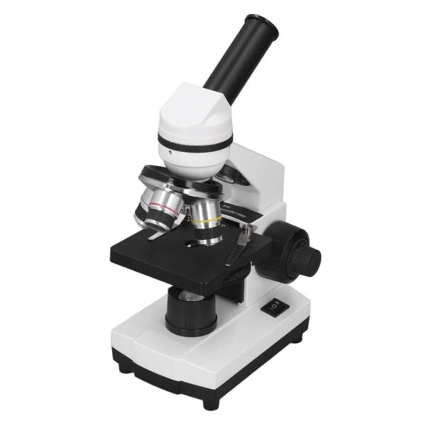 【単眼顕微鏡 の素材】単眼顕微鏡フレームはアルミニウム合金で作られており、強くて耐久性があり、長寿命です。 ミラーのアームとフレームには環境に優しいエナメル塗料を使用しており、汚れが付きにくくお手入れも簡単です。【学生生物顕微鏡仕様】学生生...