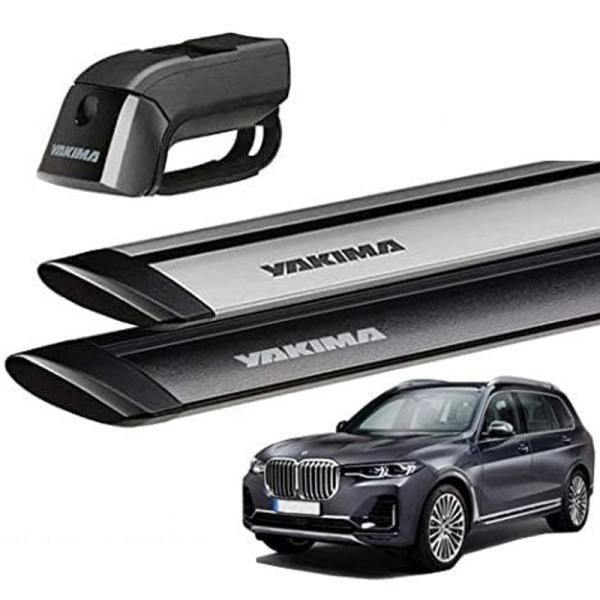 YAKIMA 正規品 BMW X7 G07型 ルーフレール付き車両に適合 ベースキャリアセット (ティンバーライン・ジェットストリームバーS