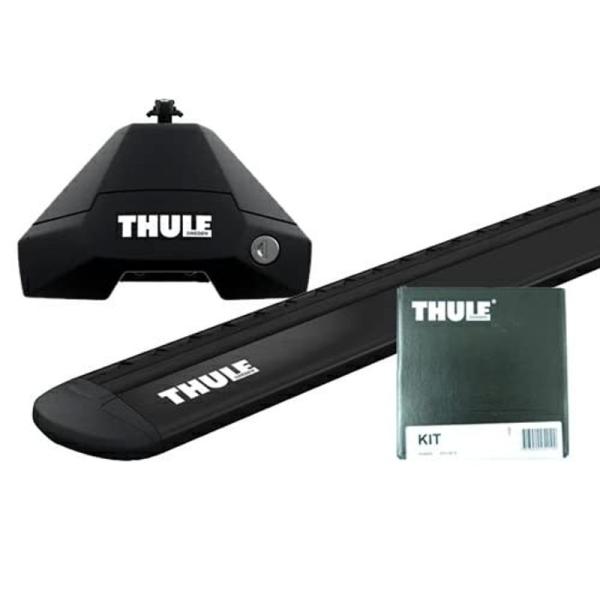 THULE ルーフキャリア取付3点セット アウディ FYD系 Q5 スポーツバック (ルーフレール無し)用 フット 7105 &amp; ウイングバ