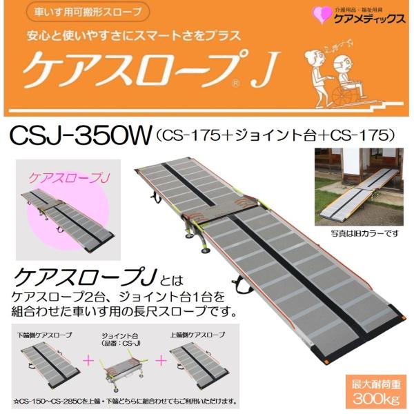 ケアメディックス スロープ 車いす用スロープ ケアスロープJ CSJ-350W