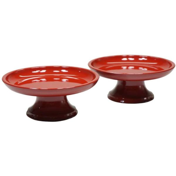 供物台 総朱 7．0寸 一対（2個）【仏具】 : 仏壇 仏具 lives web