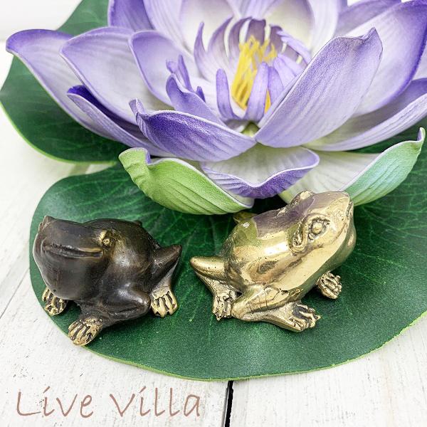 アジアン カエル フロッグ アイアン 鉄 オブジェ 小さい