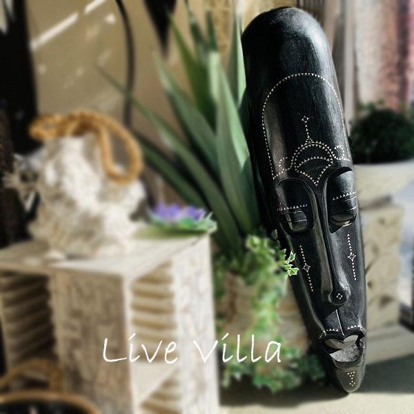 アジアン お面 壁掛け 仮面 マスク 人 インテリア オブジェ 原人 民族